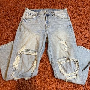 american eagle mom jeans